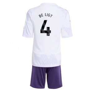 Futbalový Komplet pre deti Manchester United Matthijs de Ligt #4 2025-26 Preč