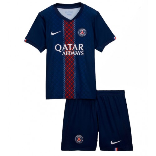 Kinder voetbalshirt compleet Complete PSG Paris Saint-Germain 2025-26 Thuis 1 Detský futbalový dres Komplety Paris Saint-Germain 2025-26 Domáci