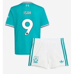Futbalové dresy pre deti Liverpool Alexander Isak #9 2025-26 Tretina Komplety