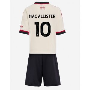 Futbalové dresy pre deti Liverpool Alexis Mac Allister #10 2025-26 Preč Komplety