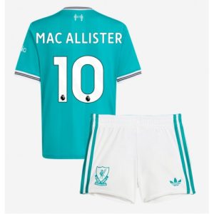 Futbalové dresy pre deti Liverpool Alexis Mac Allister #10 2025-26 Tretina Komplety