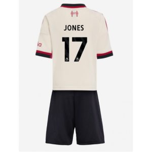 Detské Futbalové dresy Liverpool Curtis Jones #17 2025-26 Preč Komplety