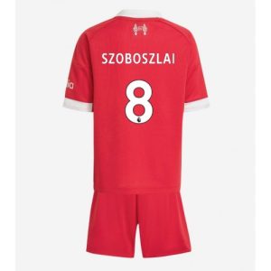 Futbalové dresy pre deti Liverpool Dominik Szoboszlai #8 2025-26 Domáci Komplety