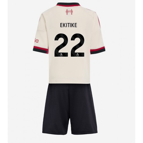 Fußballtrikots für Kinder Liverpool Hugo Ekitike #22 2025-26 Vorbei Komplettsets 1 Fußballtrikots für Kinder Liverpool Hugo Ekitike #22 2025-26 Auswärtssets