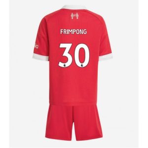 Detské Futbalové dresy Liverpool Jeremie Frimpong #30 2025-26 Domáci Komplety