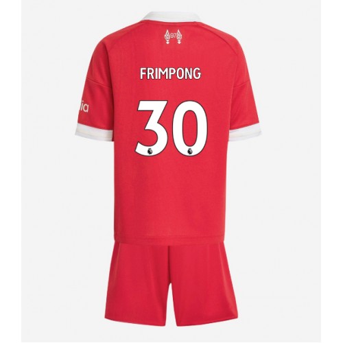 Detské Futbalové dresy Liverpool Jeremie Frimpong #30 2025-26 Domáci Komplety 1 Detské Futbalové dresy Liverpool Jeremie Frimpong #30 2025-26 Domáci Komplety