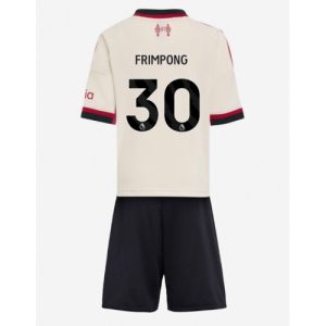 Detské Futbalové dresy Liverpool Jeremie Frimpong #30 2025-26 Preč Komplety