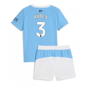 Detský Futbalový dres Manchester City Ruben Dias #3 2025-26 Domáci Komplet