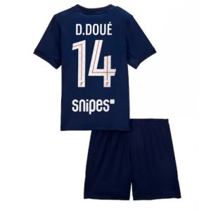 Detský Futbalový dres Komplet Paris Saint-Germain Desire Doue #14 2025-26 Domáci