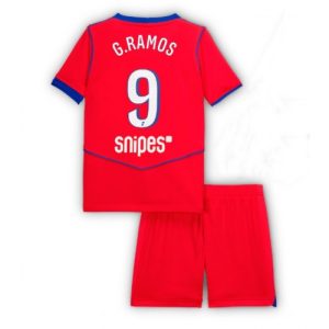 Detský Futbalový dres Komplet Paris Saint-Germain Goncalo Ramos #9 2025-26 Tretina