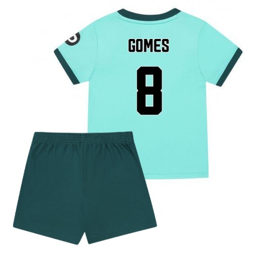 Kindershirts Wolves Joao Gomes #8 2025-26 Vorbeigehend Komplett 1 Detské dres Wolves Joao Gomes #8 2025-26 Preč Komplet