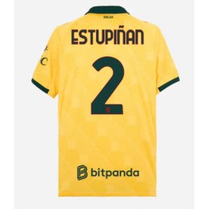 Futbalový dres AC Milan Pervis Estupinan #2 2025-26 Tretina