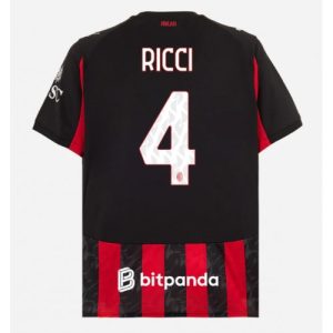Futbalový dres AC Milan Samuele Ricci #4 2025-26 Domáci