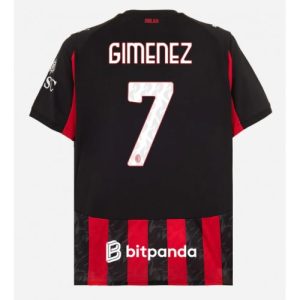 Futbalový dres AC Milan Santiago Gimenez #7 2025-26 Domáci