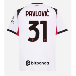 Futbalový dres AC Milan Strahinja Pavlovic #31 2025-26 Preč