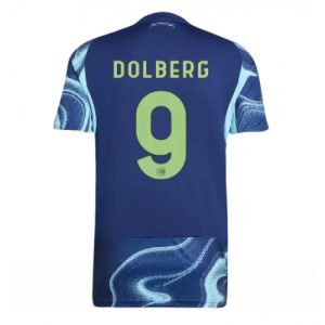Futbalový dres Ajax Kasper Dolberg #9 2025-26 Preč