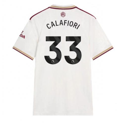 Herren Fußballtrikot Arsenal Riccardo Calafiori #33 2025-26 Viertel 1 Herren-Fußballtrikot Arsenal Riccardo Calafiori #33 2025-26 Drittel