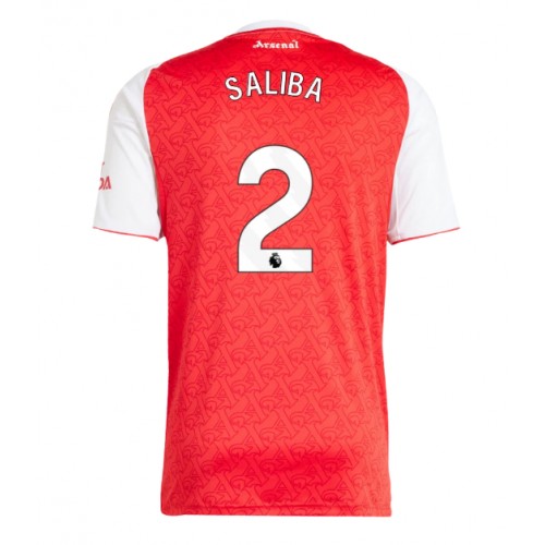 Heren voetbalshirt Arsenal William Saliba #2 2025-26 Thuis 1 Heren Voetbalshirt Arsenal William Saliba #2 2025-26 Thuis