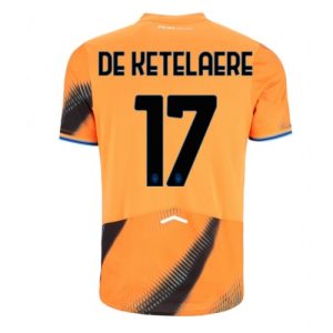 Futbalové dres Atalanta Charles De Ketelaere #17 2025-26 Tretina