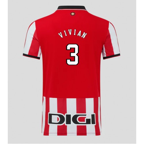 Voetbalshirts heren Athletic Bilbao Dani Vivian #3 2025-26 Thuis Voetbalshirts heren Athletic Bilbao Dani Vivian #3 2025-26 Thuis