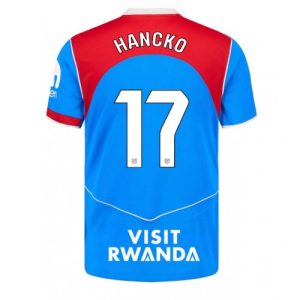 Futbalové Dresy Atletico Madrid David Hancko #17 2025-26 Tretina