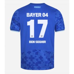 Futbalové dresy Bayer Leverkusen Eliesse Ben Seghir #17 2025-26 Tretina