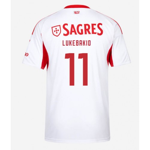 Voetbal Fanshirt Benfica Dodi Lukebakio #11 2025-26 Warn Voetbal Fanshirt Benfica Dodi Lukebakio #11 2025-26 Warn