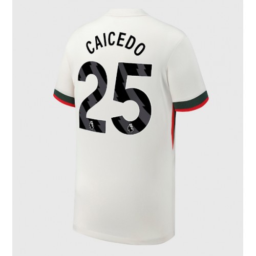 Voetbalshirt Chelsea Moises Caicedo #25 2025-26 Preč 1 Voetbalshirt Chelsea Moises Caicedo #25 2025-26 Uit