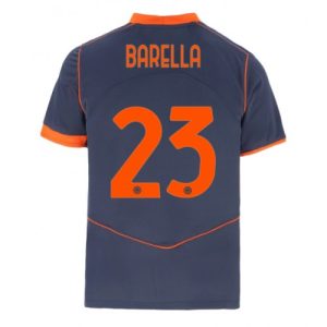 Futbalový dres Inter Milan Nicolo Barella #23 2025-26 Tretina