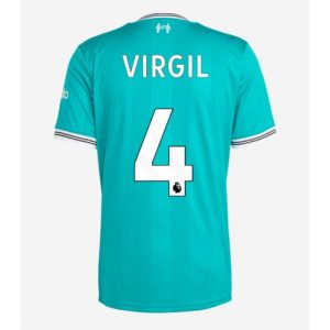 Futbalový dres Liverpool Virgil van Dijk #4 2025-26 Tretina