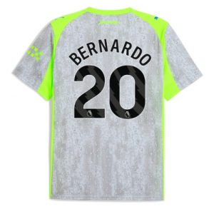 Pánsky Futbalový dres Manchester City Bernardo Silva #20 2025-26 Tretina