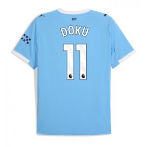 Pánsky Futbalový dres Manchester City Jeremy Doku #11 2025-26 Domáci
