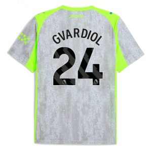 Pánsky Futbalový dres Manchester City Josko Gvardiol #24 2025-26 Tretina