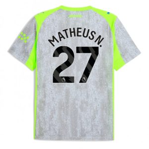 Pánsky Futbalový dres Manchester City Matheus Nunes #27 2025-26 Tretina