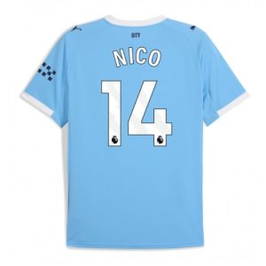 Pánsky Futbalový dres Manchester City Nico Gonzalez #14 2025-26 Domáci