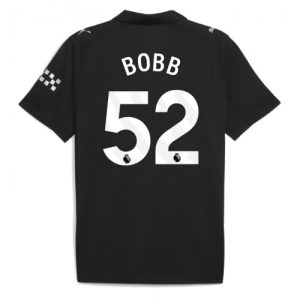 Heren voetbalshirt Manchester City Oscar Bobb #52 2025-26 Uit