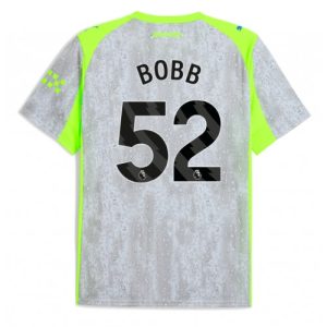 Heren voetbalshirt Manchester City Oscar Bobb #52 2025-26 Ten