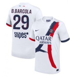 Pánske Futbalové dres Paris Saint-Germain Bradley Barcola #29 2025-26 Preč