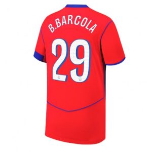 Pánske Futbalové dres Paris Saint-Germain Bradley Barcola #29 2025-26 Tretina