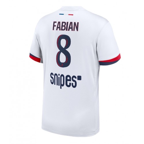 Heren Voetbalshirt Paris Saint-Germain Fabian Ruiz #8 2025-26 Voorbij 1 Herenvoetbalshirt Paris Saint-Germain Fabian Ruiz #8 2025-26 Uit