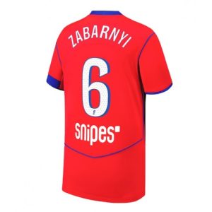 Pánske Futbalové dres Paris Saint-Germain Illia Zabarnyi #6 2025-26 Tretina