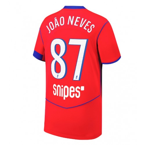 Pánske Futbalové dres Paris Saint-Germain Joao Neves #87 2025-26 Tretina 1 Pánske Futbalové dres Paris Saint-Germain Joao Neves #87 2025-26 Tretina