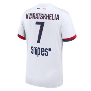 Pánske Futbalové dres Paris Saint-Germain Khvicha Kvaratskhelia #7 2025-26 Preč