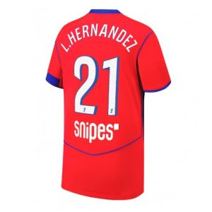 Pánske Futbalové dres Paris Saint-Germain Lucas Hernandez #21 2025-26 Tretina