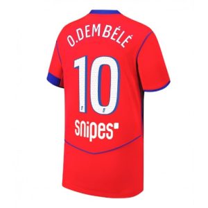 Pánske Futbalové dres Paris Saint-Germain Ousmane Dembele #10 2025-26 Tretina