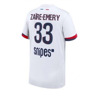 Pánske Futbalové dres Paris Saint-Germain Warren Zaire-Emery #33 2025-26 Preč