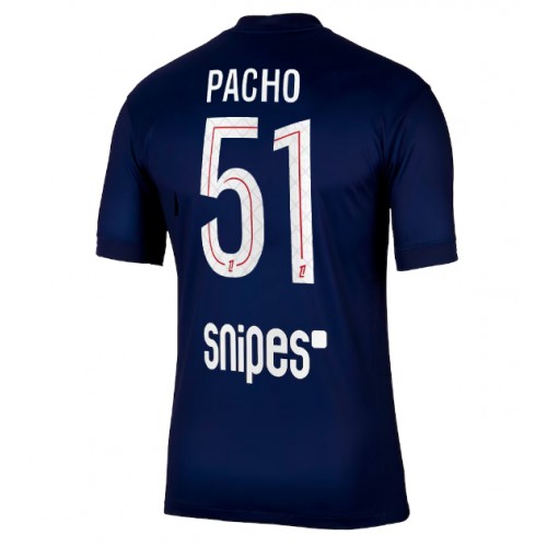 Pánske Futbalové dres Paris Saint-Germain Willian Pacho #51 2025-26 Domáci 1 Pánske Futbalové dres Paris Saint-Germain Willian Pacho #51 2025-26 Domáci