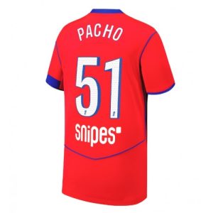 Pánske Futbalové dres Paris Saint-Germain Willian Pacho #51 2025-26 Tretina