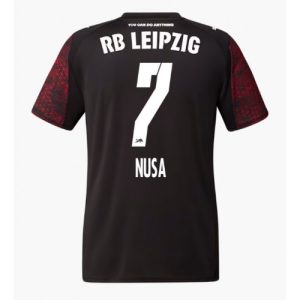 Futbalové dresy RB Leipzig Antonio Nusa #7 2025-26 Tretina
