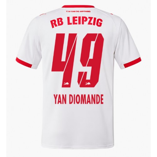 Futbalové dresy RB Leipzig Yan Diomande #49 2025-26 Domáci 1 Futbalové dresy RB Leipzig Yan Diomande #49 2025-26 Domáci